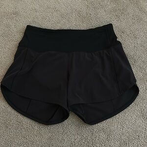 BLACK TALL LULULEMON ATHLETIC SHORTS!!